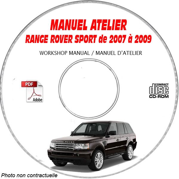 RANGE L320 07-09 - Manuel Atelier CDROM Anglais LAND-ROVER Revue technique