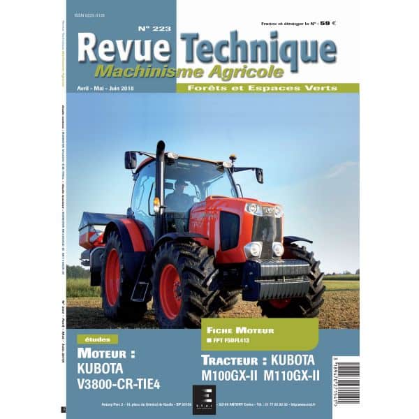 M100GX-II - M110GX-II - Revue Technique Agricole KUBOTA