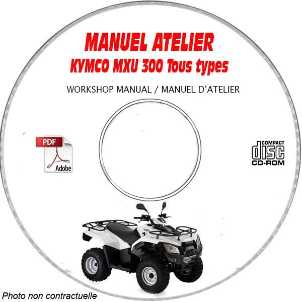 MXU 300 -05 Manuel Atelier CDROM KYMCO Anglais