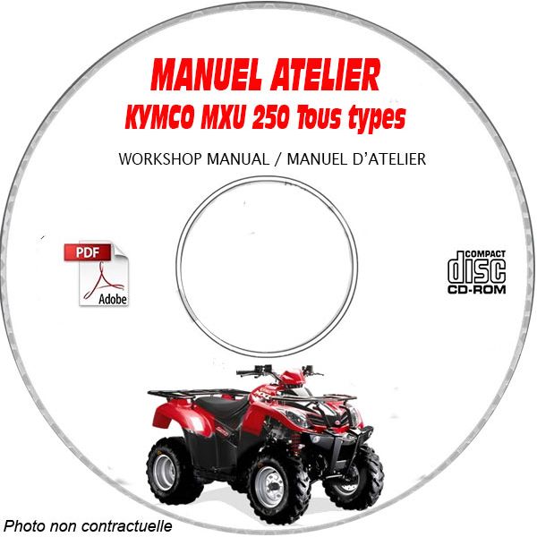 MXU 250 Manuel Atelier CDROM KYMCO Anglais