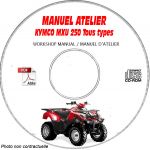 MXU 250 Manuel Atelier CDROM KYMCO Anglais