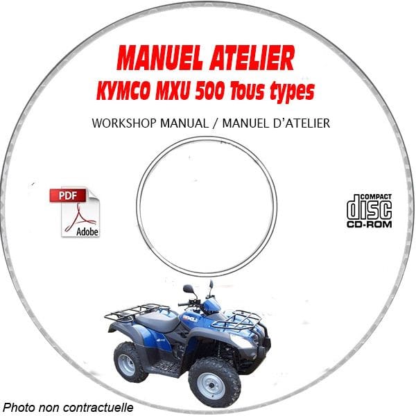MXU 500 -06 Manuel Atelier CDROM KYMCO Anglais