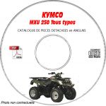 MXU 250 -05  Catalogue Pièces CDROM KYMCO Anglais