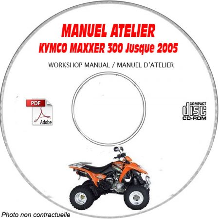 MAXXER 300 -05 Manuel Atelier CDROM KYMCO Anglais