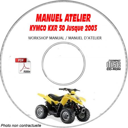 KXR 50 -03 Manuel Atelier CDROM KYMCO Anglais