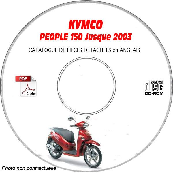 PEOPLE 150 -03 Catalogue Pièces CDROM KYMCO Anglais