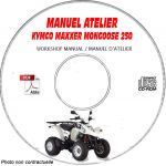 MAXXER 250 -05 Manuel Atelier CDROM KYMCO Anglais