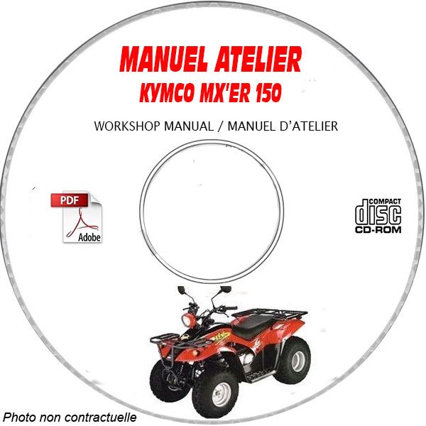 MX'ER 150 Manuel Atelier CDROM KYMCO Anglais
