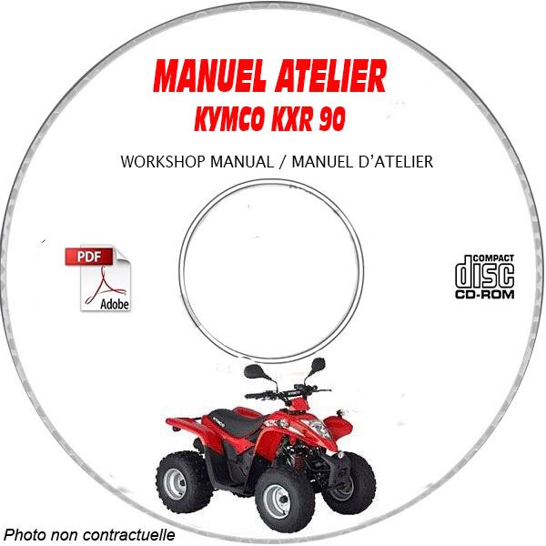KXR 90 -03 Manuel Atelier CDROM KYMCO Anglais