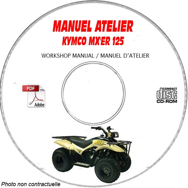 MX'ER 125 Manuel Atelier CDROM KYMCO Anglais