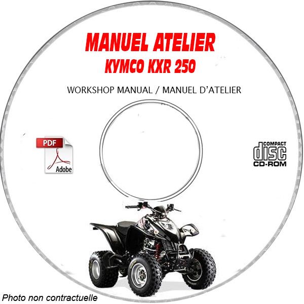 KXR 250 -03 Manuel Atelier CDROM KYMCO Anglais
