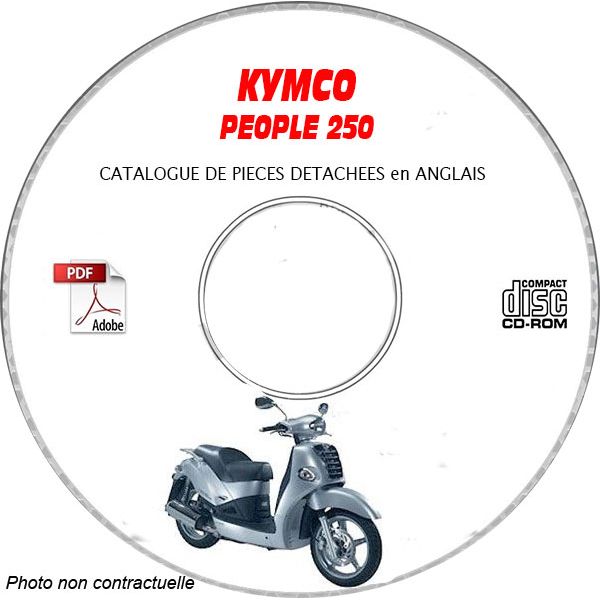 PEOPLE 250 -03 Catalogue Pièces CDROM KYMCO Anglais