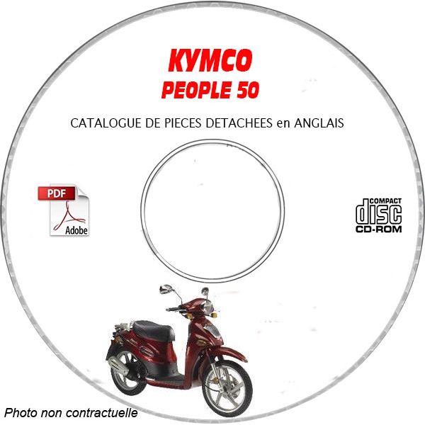 PEOPLE 50 -07 Catalogue Pièces CDROM KYMCO Anglais