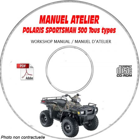 SPORTSMAN 500 2005 Manuel Atelier CDROM POLARIS Anglais