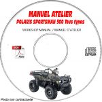 SPORTSMAN 500 2005 Manuel Atelier CDROM POLARIS Anglais