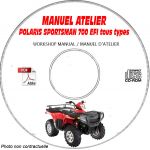 SPORTSMAN 700/800 EFI 2007 Manuel Atelier CDROM POLARIS Anglais