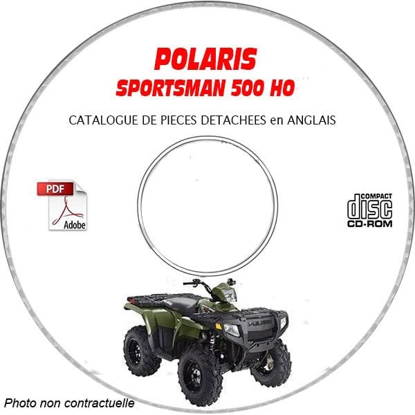SPORTSMAN 500 HO -05  Catalogue Pièces CDROM POLARIS Anglais