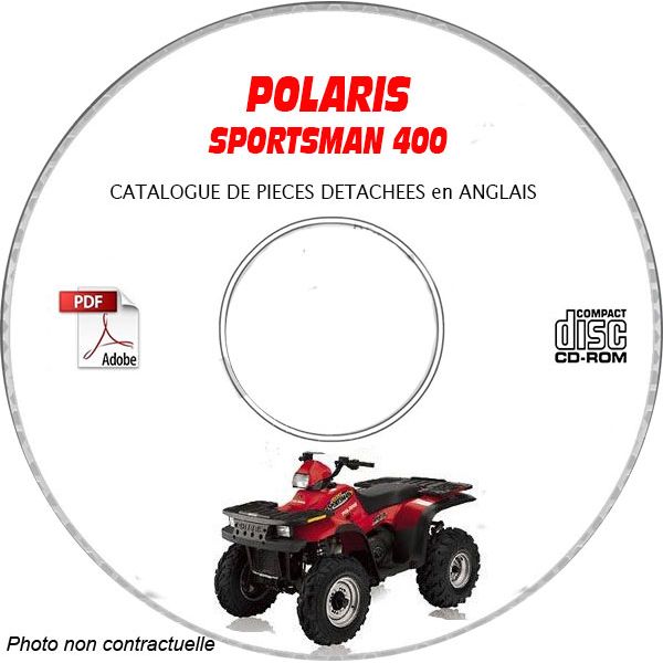 SPORTSMAN 400 -05  Catalogue Pièces CDROM POLARIS Anglais