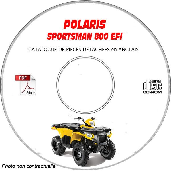 SPORTSMAN 800 EFI -05  Catalogue Pièces CDROM POLARIS Anglais