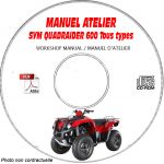 QUADRAIDER 600 -   Manuel Atelier CDROM SYM Anglais