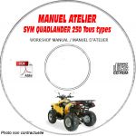 QUADLANDER 250 -   Manuel Atelier CDROM SYM Anglais