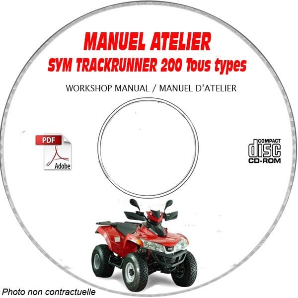TRACKRUNNER 200 -   Manuel Atelier CDROM SYM Anglais