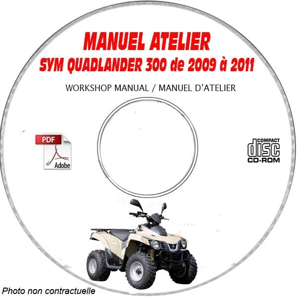 QUADLANDER 300 -   Manuel Atelier CDROM SYM Anglais