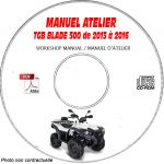 BLADE 500 13-16 -  Manuel Atelier CDROM TGB anglais