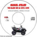 BLADE 600 13-16 -  Manuel Atelier CDROM TGB anglais
