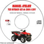 OUTBACK 425 Manuel Atelier CDROM TGB Anglais