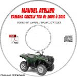 GRIZZLY 700 2007 Manuel Atelier CDROM YAMAHA Anglais