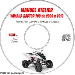 700 RAPTOR -05 Manuel Atelier CDROM YAMAHA Anglais