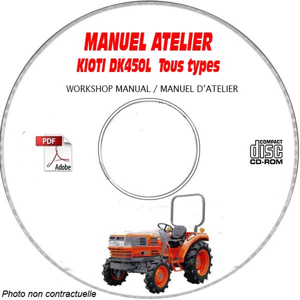 DK450L -  Manuel Atelier CDROM KIOTI anglais