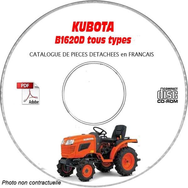 B1620D - Catalogue Pieces CDROM KUBOTA FR