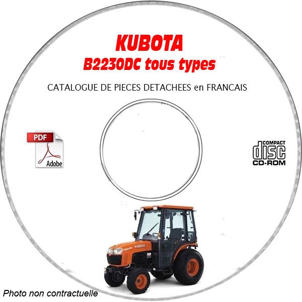 B2230-DC - Catalogue Pieces CDROM KUBOTA FR