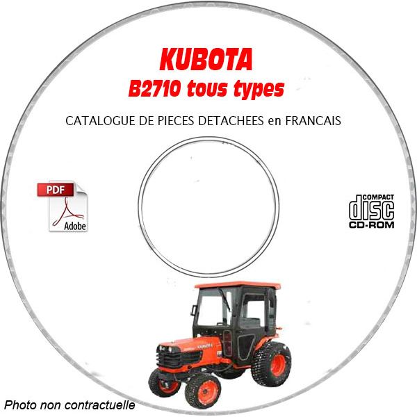 B2710 - Catalogue Pieces CDROM KUBOTA FR