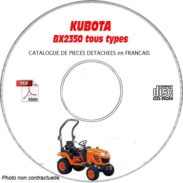BX2350 - Catalogue Pieces CDROM KUBOTA FR