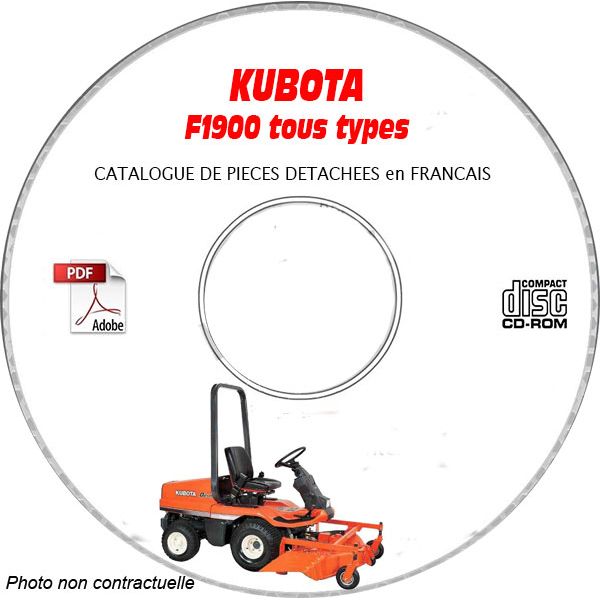 F1900 -08 Catalogue Pieces CDROM KUBOTA FR