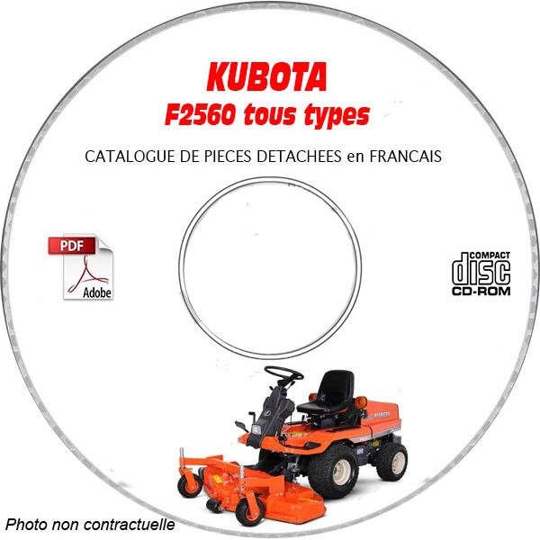 F2560 -06 Catalogue Pieces CDROM KUBOTA FR