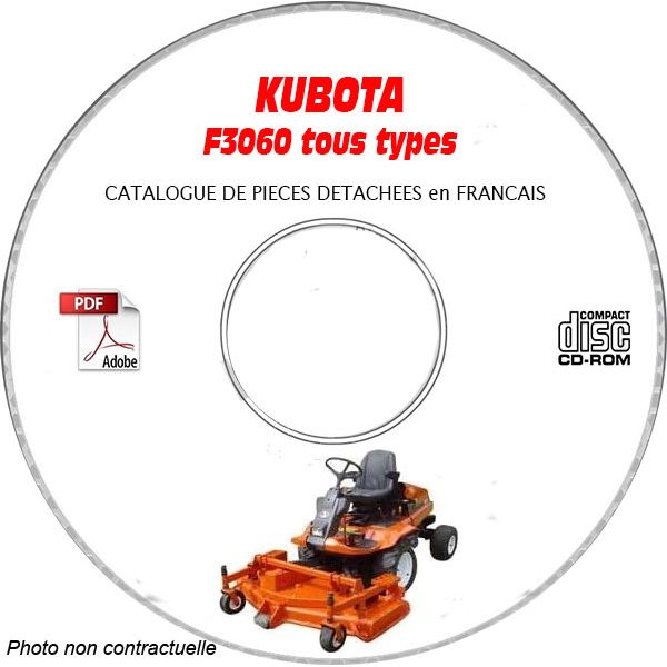 F3060 -06 Catalogue Pieces CDROM KUBOTA FR