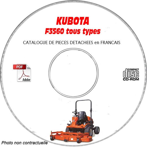 F3560 -06 Catalogue Pieces CDROM KUBOTA FR