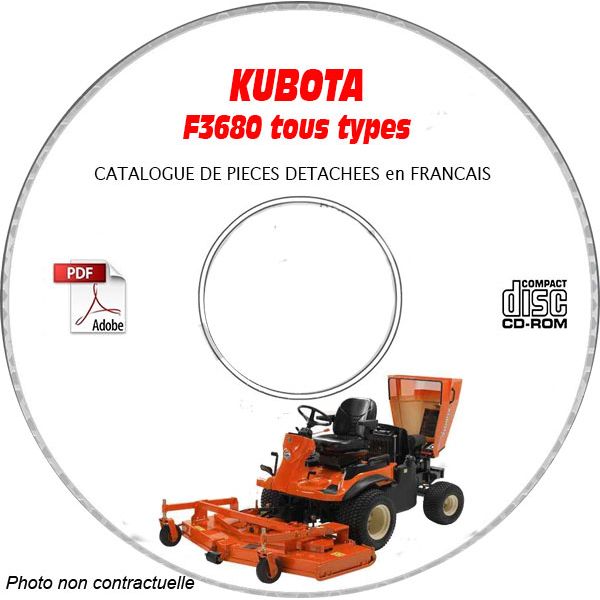 F3680 -07 Catalogue Pieces CDROM KUBOTA FR