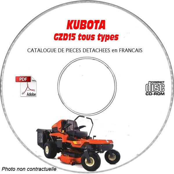 GZD 15 -06 Catalogue Pieces CDROM KUBOTA FR