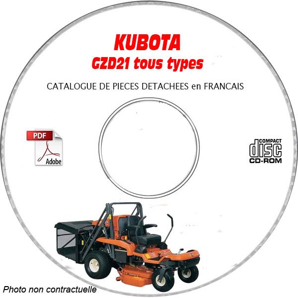 GZD 21 -04 Catalogue Pieces CDROM KUBOTA FR