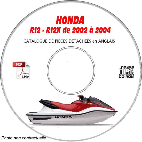 R12 et R12-X  03-04 Catalogue Pièces CDROM HONDA  Anglais