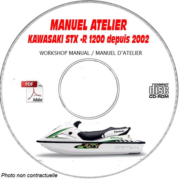 STX-R 1200 -02 Manuel Atelier CDROM KAWASAKI Anglais