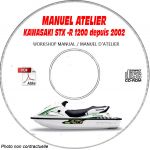 STX-R 1200 -02 Manuel Atelier CDROM KAWASAKI Anglais