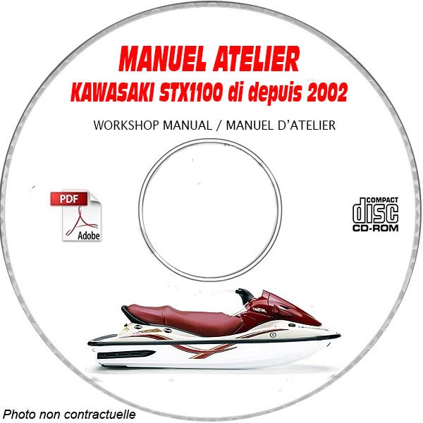 STX1100DI -02 Manuel Atelier CDROM KAWASAKI Anglais