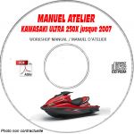 ULTRA 250X -07 Manuel Atelier CDROM KAWASAKI FR