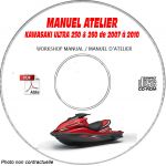 ULTRA 250X 07-10 Manuel Atelier CDROM KAWASAKI Anglais